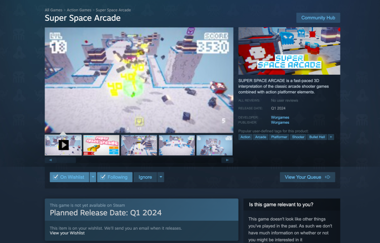 Steam page screenshot